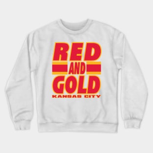 KC LYFE Red and Gold Kansas City Crewneck Sweatshirt